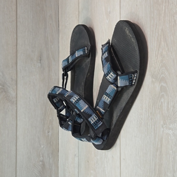 Teva Mens Outdoor Hiking Hook&loop Sandals Slide Flats shoes sz 8 - Picture 1 of 10